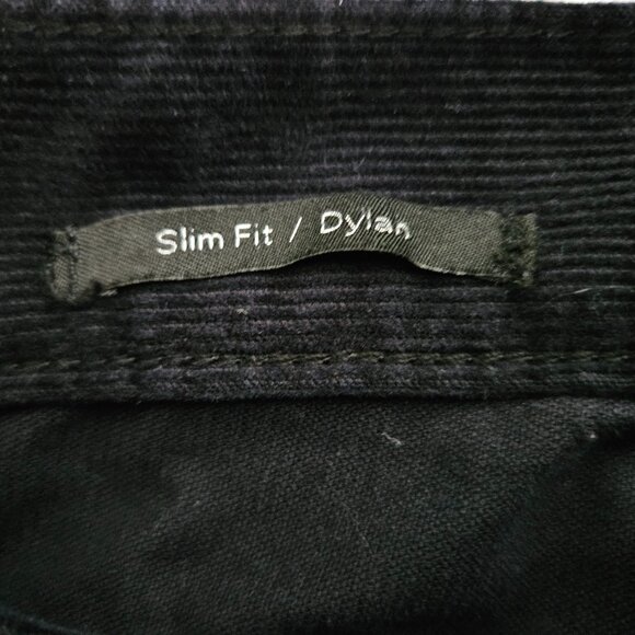 Vince Men's Corduroy Black Pants 36 - The Dylan Slim Fit 5-Pocket - Casual - Picture 4 of 10